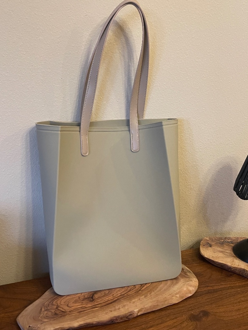 NEW! Structured, Molded Flexible Cream EVA Beach, Tote Bag